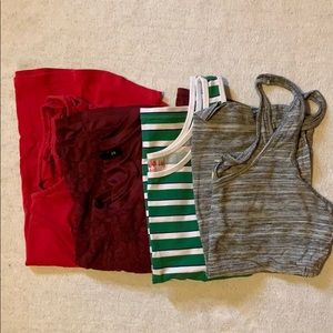 Women’s different colored muscle tees